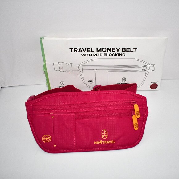 mo4travel Travel Money Belt, Slim RFID Passport Holder & Anti-Pickpocket Wallet - Picture 1 of 3